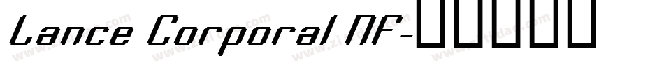 Lance Corporal NF字体转换